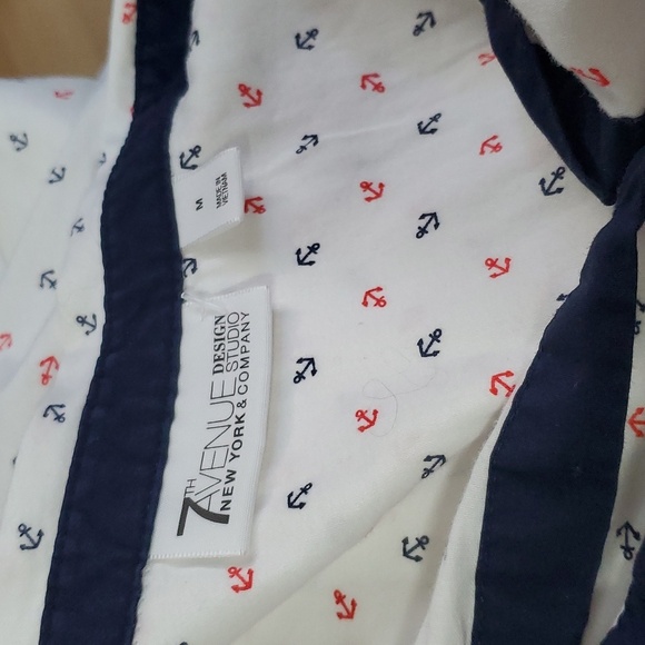 7th Avenue Nautical Button Down Shirt - Picture 7 of 8